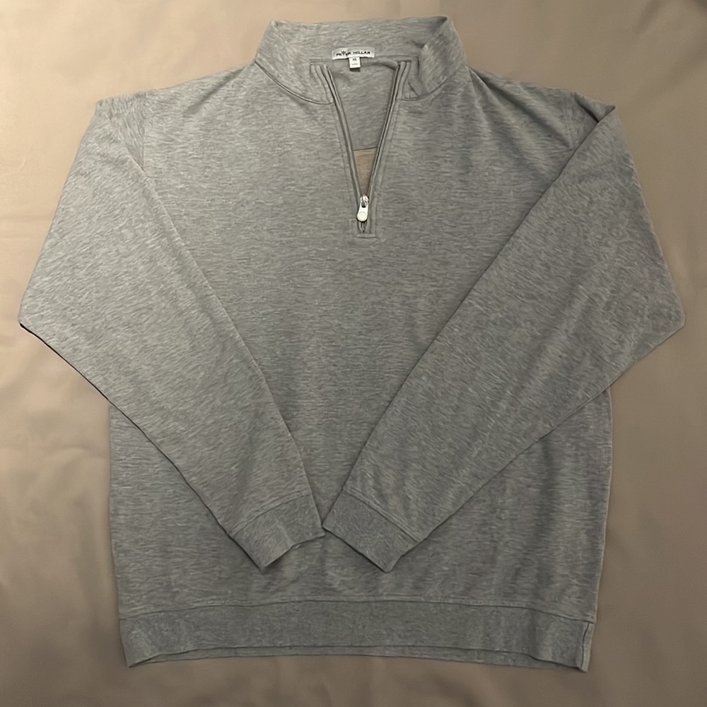 Peter Millar Men’s Crown Comfort Pullover - Light Grey - XL